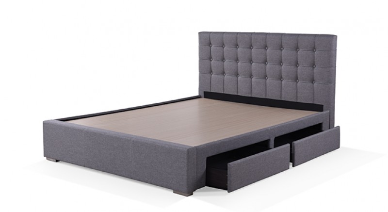 LEMON UPHOLSTERED STORAGE BED Queen Size